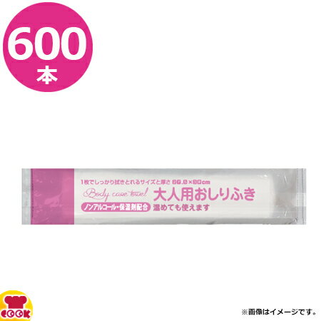 Fuji 大人用おしりふき 大判 20279 275×300mm 100本×6袋（送料無料 代引不可） 1