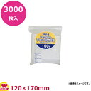 JAPACKS チャック付ポリ袋 無地厚口タイプ 120×170 透明 100枚×30冊 VGF-8(送料無料 代引不可)