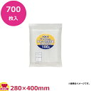 JAPACKS チャック付ポリ袋 無地厚口タイプ 280×400 透明 100枚×7冊 VGK-8(送料無料 代引不可)