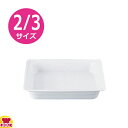TKG 陶器製 ガストロノームディッシュ 2/3 65mm PA209(送料無料 代引不可)