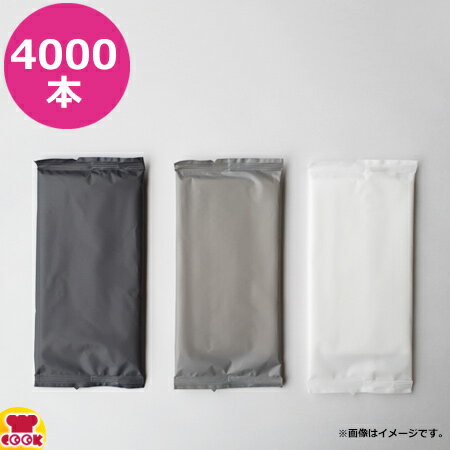 溝端紙工印刷 マットフィルムで包装したウェットタオル ワイド平型 4000本（送料無料 代引不可）