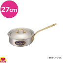 中尾アルミ製作所 キングデンジ 浅型片手鍋 D-5 27cm(送料無料 代引不可)