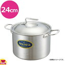 中尾アルミ製作所 ニューキングデンジ 半寸胴鍋 ND-2 24cm(送料無料 代引不可)
