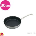 中尾アルミ製作所 ニューキングデンジ ステーキ用 片手フライパン ND-7 30cm（送料無料 代引不可）