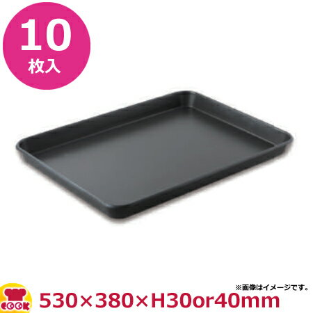 パシフィック洋行 新6取天板通常型 フッ素加工530×380 10枚入 PYJ005（送料無料 代引不可）