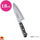 SABUN ステンレス鋼 黒合板 ツバ付 出刃(片刃)18cm(送料無料 代引OK)