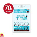 サンキョウプラテック エコ袋 70L 0.050厚 透明 10枚入×30冊 LN-78(送料無料 代引不可)