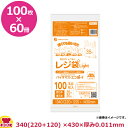 バイオマスプラスチック使用レジ袋 乳白 35号 厚0.011mm 100枚×60冊 BPRSK-35(送料無料 代引不可)