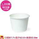 東罐興業 食品向け紙容器 PC-170F ムジ小袋入り 両面PE 220ml 1200個(送料無料 代引不可)