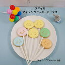 【スマイル アイシングクッキーポップス】 アイシングクッキー クッキー お誕生日 お菓子 焼き菓子 北海道産小麦粉 かわいい 可愛いお菓子 プチギフト プレゼン...