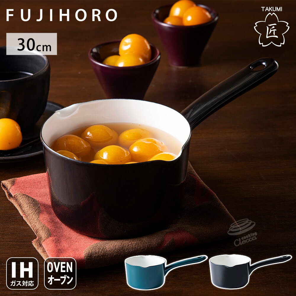 11/20-26エントリーでP5倍 富士ホーロー 匠シリーズ ミルクパン 12cm ホーロー 注ぎ口付き ガス火 IH対応 TKM-12M 鉄緑 鉄黒【 琺瑯 片手鍋 小鍋 ホーロー鍋 直火 IH 鉄色 ほうろう 調理器具 離乳食 】