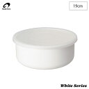 野田琺瑯 ホワイトシリーズ ラウンド 丸型 19cm 1.9L シール蓋付き RD-19【 ホーロー容器 キッチン用品 琺瑯 容器 保存容器 ストッカー 食材 ...