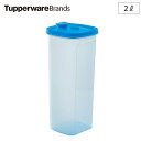 5/1-12 最大200％ポイントバック タッパー 冷水筒 Sライン 2L 1本 ストレーナー付き B0417 Tupperware タッパーウェア【 ピッチャー 横置き 耐熱 熱湯 スリム 液体 保存容器 冷蔵庫 ドアポケット 密封容器 正規販売店】