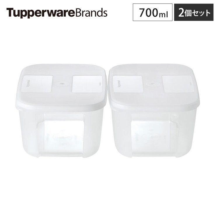 タッパー フリーザーメイト M 2 深型 2個セット 700ml B0128 Tupperware タッパーウェア 【 冷凍 保存容器 液体 小分け セット 密封容器 フリージング 容器 】