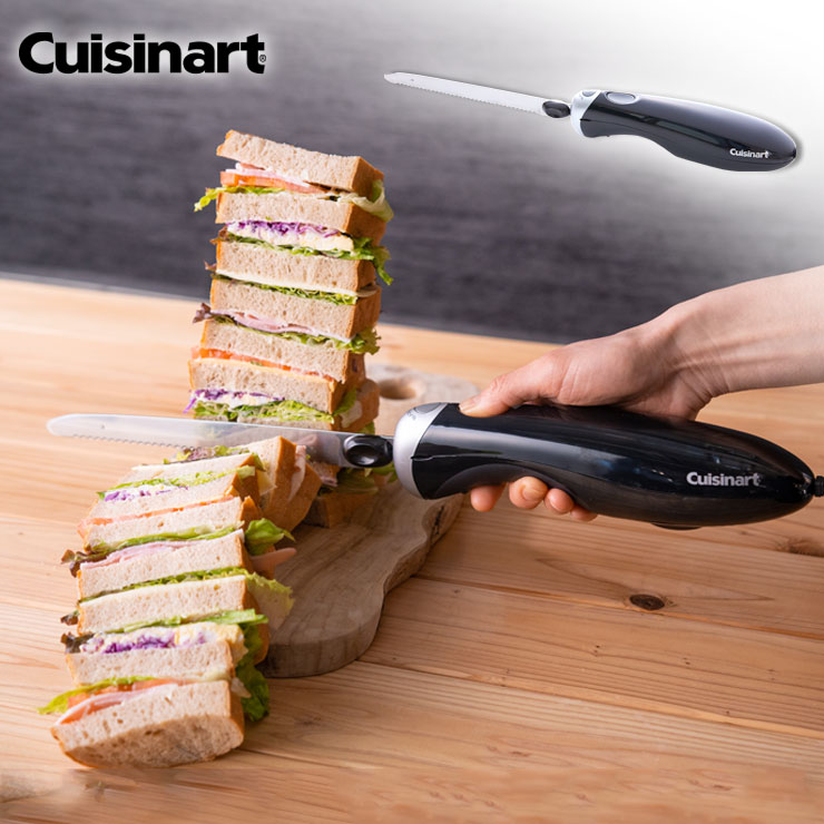 [6/10限定 エントリーで最大100％ポイントバック] クイジナート 電動ナイフ CEK-30J Cuisinart Electric Knife【電動包丁/電動パン切り包丁/電動 パン ナイフ パン切り 肉切り/キッチン家電】