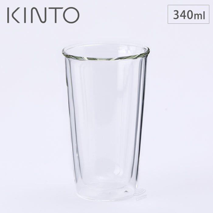 キントー キャスト ダブルウォール ビアグラス 340ml 21432 KINTO CAST 【 ビールグラス ビアタンブラー ビアカップ ガラスコップ ダブルウォールグラス 二重 耐熱 食器 あす楽 】