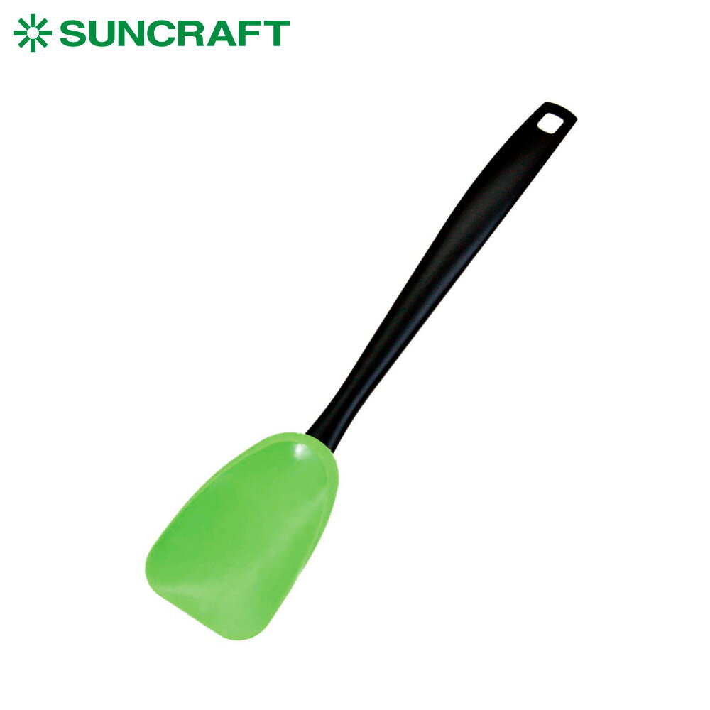 調理ツール商品お菓子作りや炒め物など幅広く活躍するスプーン型のスパチュラ ハンドルがナイロンでヘッドがシリコーンゴムでできたスパチュラ。 先端がシリコン製で柔らかく、ボウルなどにフィットしてすくいやすい形状です。 耐熱素材なので、フライパンでのかき混ぜや料理の盛り付けなど、幅広く活用できます。 食器洗い乾燥機の使用ができるのでお手入れも簡単です。 品名 シリコーンスプーンスパチュラ GF-11B サイズ 約 290 × 61 × 20 mm 材質 ヘッド:シリコーンゴム(耐熱温度:230℃) ハンドル:ナイロン(グラスファイバー含む)(耐熱温度:230℃) 重量 約78g シリーズ ナイロンツール 製造元 サンクラフト 生産国 日本 備考 ○ 食洗機使用可 ○ 鉄製フライパンや鍋のご使用はおやめください。