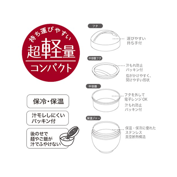 カフェ丼保温ランチジャー 800ml　カーボントーン／ダークウッド LDNC8 スケーター【ランチボックス/男子/メンズ/大容量/保温/保冷/どんぶり/丼/カレー/弁当箱/保温弁当箱/保温ランチボックス/セール品/送料無料/あす楽】