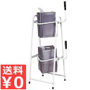 一斗缶スタンド 2段 KK-18W 運搬用キャスター無し 据え置きタイプ / 一斗缶ホルダー 移動 厨房用台車 大量の調味料・タレ入れに 油 ワックス 収納 運...
