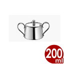 UK K型シュガーポット 5人用 200cc 18-8ステンレス製/自宅 カフェ 砂糖入れ シンプル 丈夫 割れない コーヒー 紅茶 入れ物 ステンレスポット ...