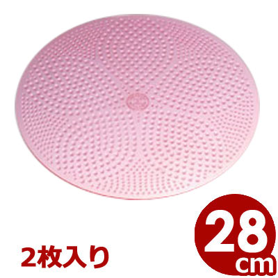 円形トレー用 滑り止めマット ニュートレンチャー 桜 14インチ 28cm 2枚入り 桜色 お盆 トレイ 付属品 アタッチメント ゴム 底敷き すべりどめ すべり止め ピンク さくら かわいい 丸トレー 業…