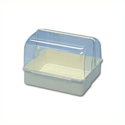 フードケース メロディー 34型 白 プラスチック製 33.6×28.8cm×高さ24.8cm／容器 入れ物 カバー付き フ..