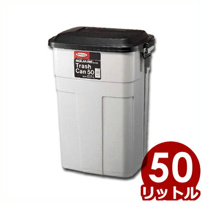 ラストロ トラッシュカン 50型 L-943 ごみ箱 50L 大容量／フタ付き ロック ゴミ箱 ダストボックス 039423050