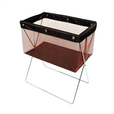 Storage Box - サイドワゴン・メッシュ浅型 R336 ブラウン 店舗用品 お客様の手荷物入れに／バスケット カゴ 044393001