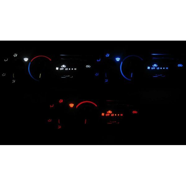 Rakuten - タウンエースノア SR40G/SR50G/CR40G/CR50G LEDエアコン照明セット！ マニュアル.2連ダイヤル式