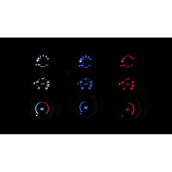 ヴィッツ NCP90/NCP91/NCP95 LEDエアコン照明セット！ マニュアルエアコン用