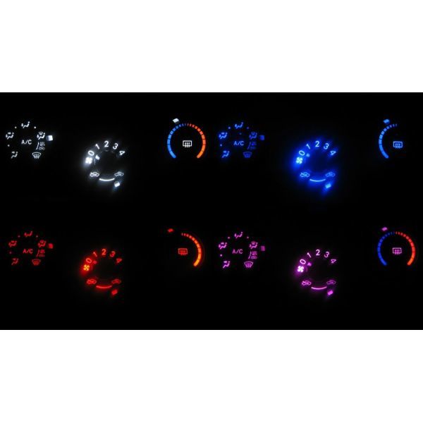 デックス M401/M411 LEDエアコン照明セット！ マニュアルエアコン用