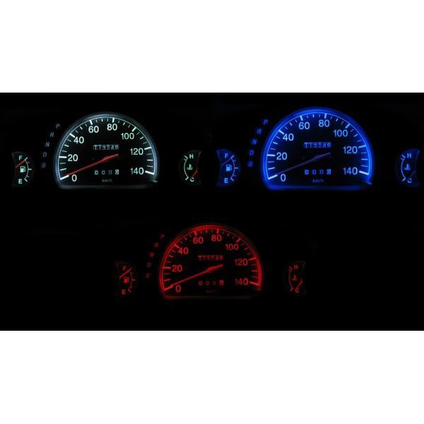 プレオ RA1/RA2 前期 LEDメーター照明セット！ タコ無しメーター用