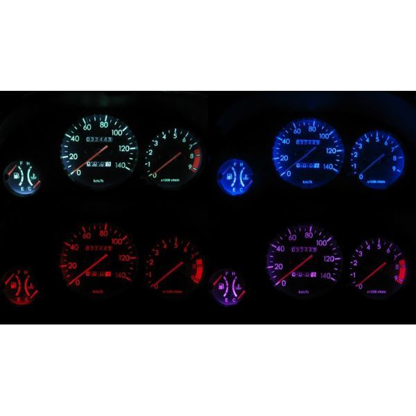 プレオ RA1/RA2 後期 LEDメーター照明セット！ タコ有りメーター用