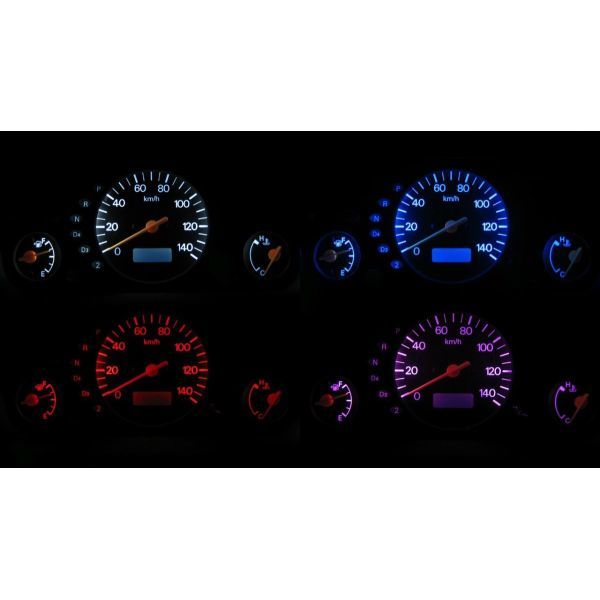 トッポBJ H41/H42/H46/H47 LEDメーター照明セット！ タコ無しメーター用