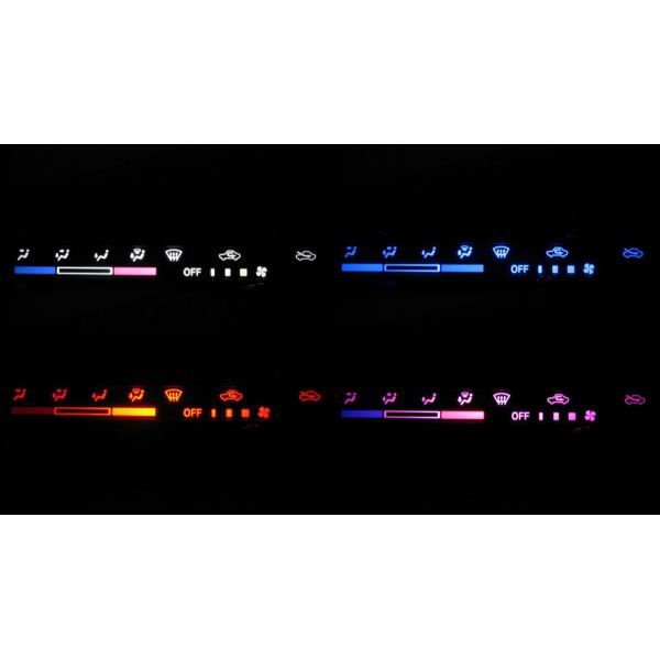 Rakuten - アルトワークス HA12/HA22 LEDエアコン照明セット！ 4レバー式エアコン用