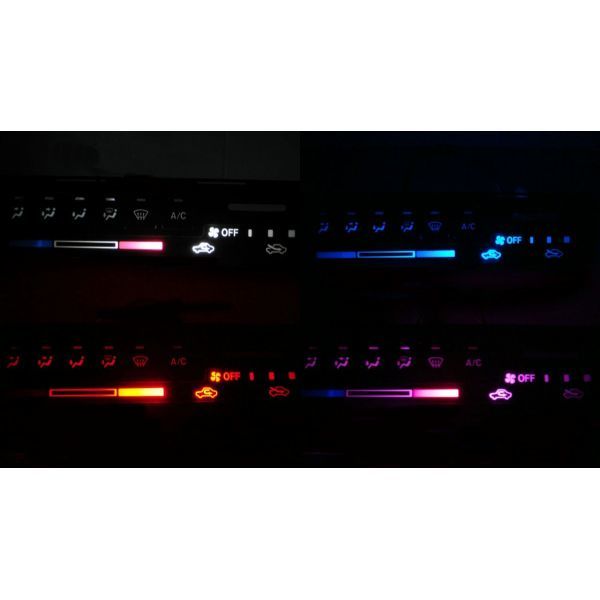 Rakuten - ケイ HN11S/HN21S LEDエアコン照明セット！ マニュアル3レバー式エアコン用