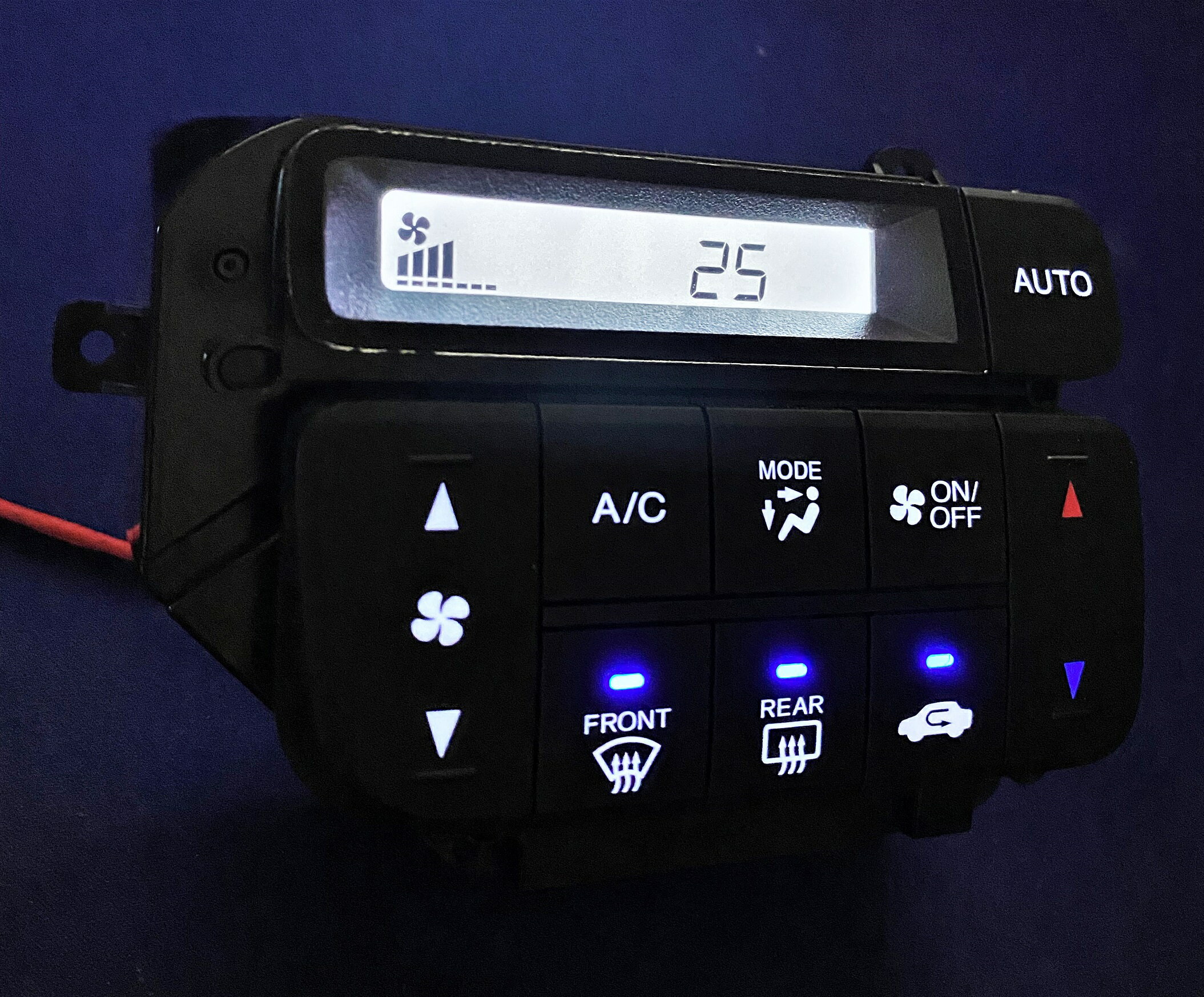 N-BOX　JF1　LED打ち換え済み スタートスイッチ＆エアコンパネル☆ Nボックス　ion無し車用