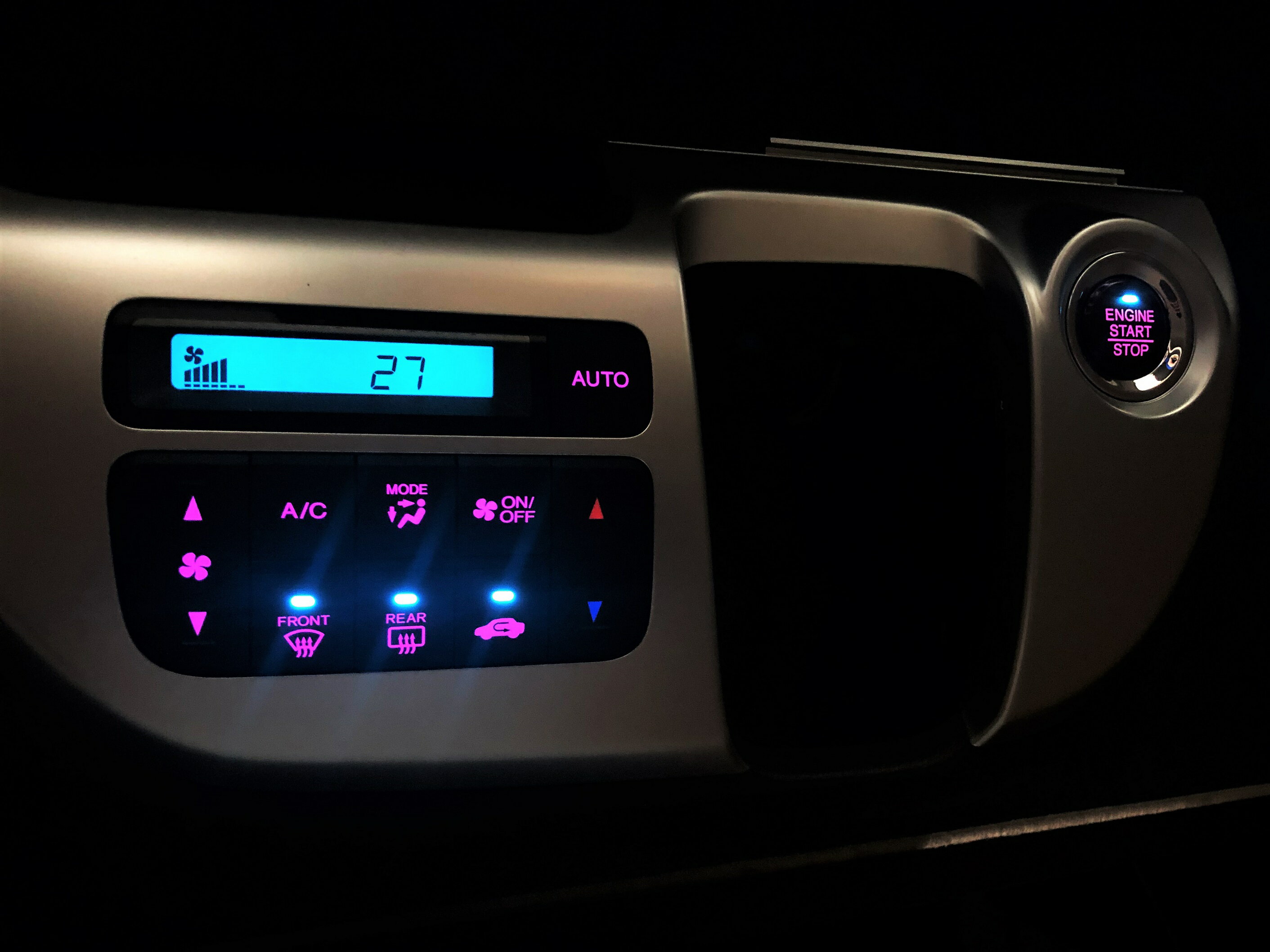 Rakuten - N-WGN　Nワゴン JH1　LED打ち換え済み スタートスイッチ＆エアコンパネル☆