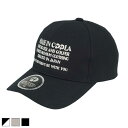 《 MADE IN COOLA Emb ベースボール CAP ブラック×ホワイト 【 送料無料 】 》キャップ 帽子 ベースボールキャップ カーブバイザー カー...