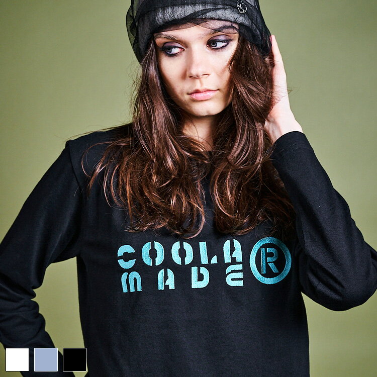 《 COOLA MADE エンブロイダリー ロング スリーブ Tシャツ ブラック 》 クーラ TOPS トップス カットソ..