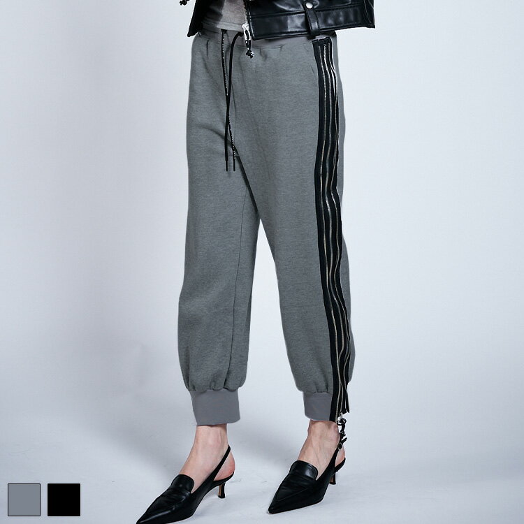 《 ダブルファスナー ジョガー トラック パンツ ダークグレー 》 COOLA クーラ ボトムス BOTTOMS パン..
