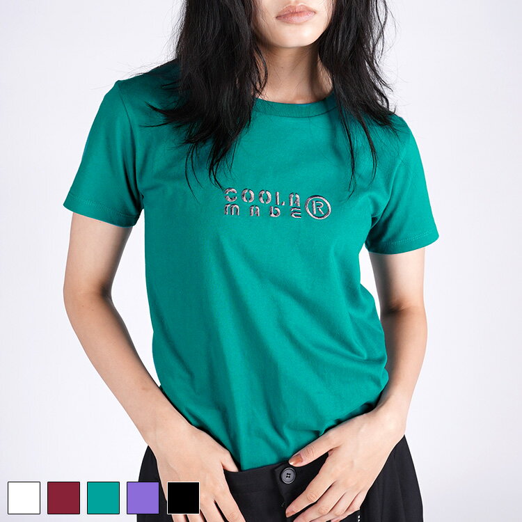 直営限定ITEM《 COOLA MADE® エンブロイダリー コンパクト Tシャツ エメラルドグリーン 》 クーラ トッ..