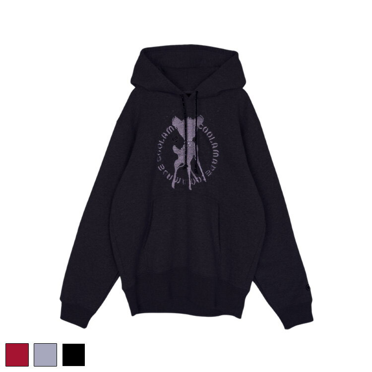 《 COOLA バンビ エンブロイダリー フーディー ブラック 》 クーラ TOPS トップス トレーナー パーカー..