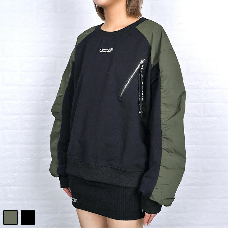 直営限定ITEM《 ギャザースリーブ プルオーバー TOPS カーキ 》 COOLA クーラ トップス プルオーバー ..