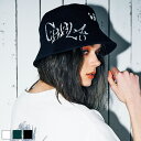 《 DOGGY ペイント HAT ブラック 》 COOLA クーラ 帽子 バケットハット ハット バケハ 犬 ドッグ アニマル ロゴ ハンドペイント 日よけ対策...