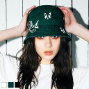 《 DOGGY ペイント HAT グリーン 》 COOLA クーラ 帽子 バケットハット ハット バケハ 犬 ドッグ アニマル ロゴ ハンドペイント 日よけ対策...