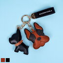 《 ダブル MY DOGGY レザー BAG チャーム ブラック 》COOLA クーラ バッグチャーム キーリング グッズ 雑貨 GOODS 犬 ドッグ フレン...