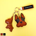 《 ダブル MY DOGGY レザー BAG チャーム キャメル 》COOLA クーラ バッグチャーム キーリング グッズ 雑貨 GOODS 犬 ドッグ フレン...