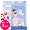 くーる＆ほっと 日本製アカスリ（群馬県で製造） 昔ながらのレーヨンあかすり かため 大きめ 袋式 ボディタオル 大判袋タイプ 3枚組（ブルー）