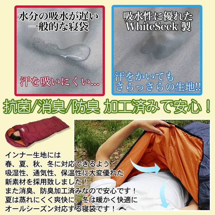 【アウトドアランキング1位獲得!!】寝袋-15℃冬足元開くコンパクト暖かい洗えるキャンプ軽量大きいサイズ収納コンパクト封筒型シュラフ車中泊寝袋・シュラフワイド防災グッズ地震対策登山アウトドアオールシーズン